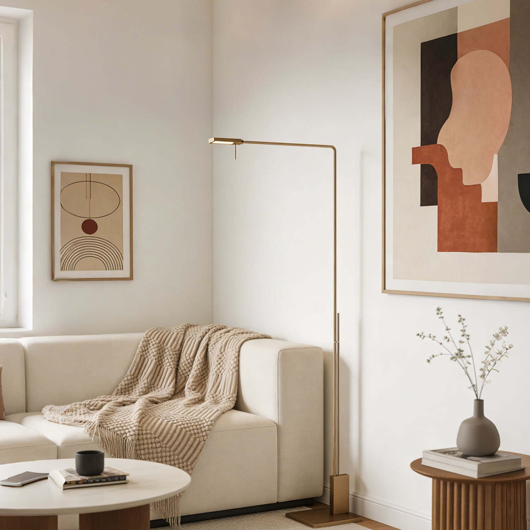Tivra Floor Lamp Modern Minimal LED Lighting for Office & Living Room