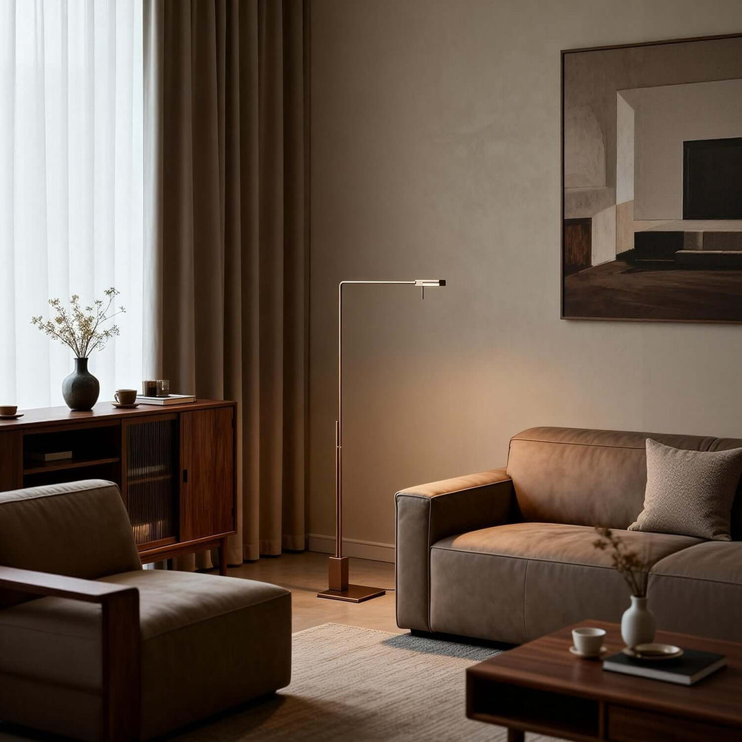 Tivra Floor Lamp Modern Minimal LED Lighting for Office & Living Room