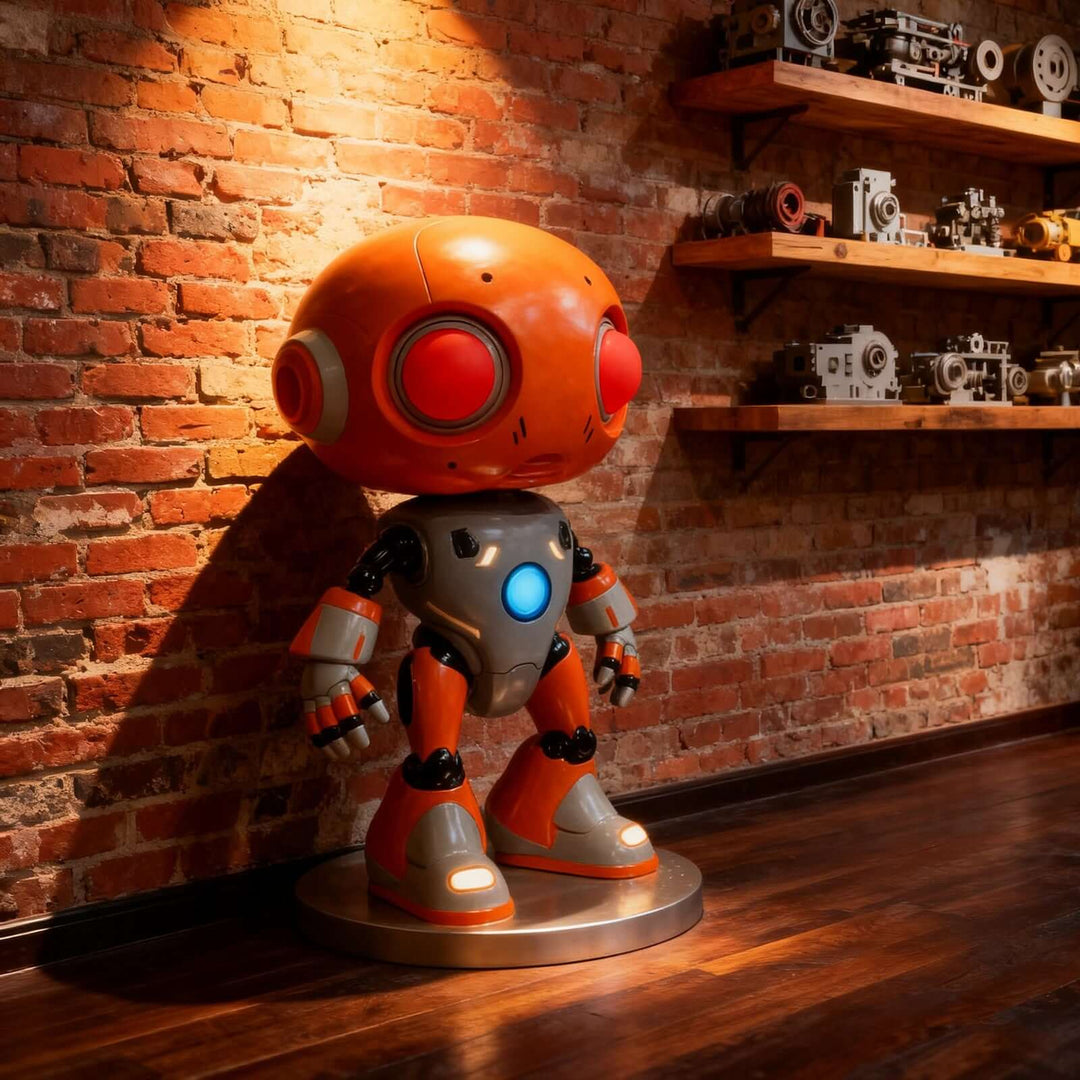 Toviko Sculpture Floor Lamp – Art Deco, Robot Sculpture Floor Lamp