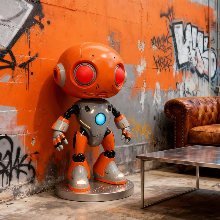 Toviko Sculpture Floor Lamp – Art Deco, Robot Sculpture Floor Lamp