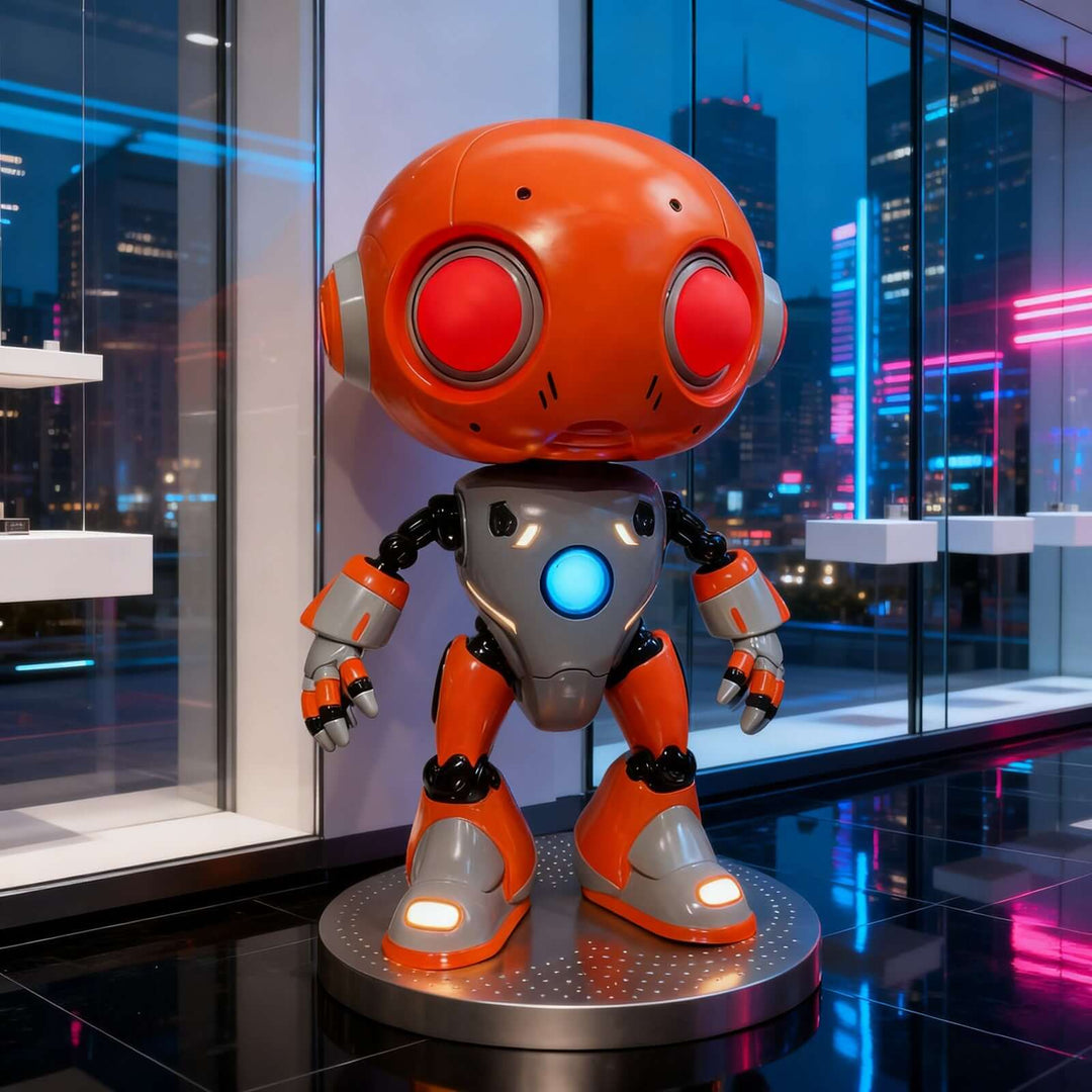 Toviko Sculpture Floor Lamp – Art Deco, Robot Sculpture Floor Lamp