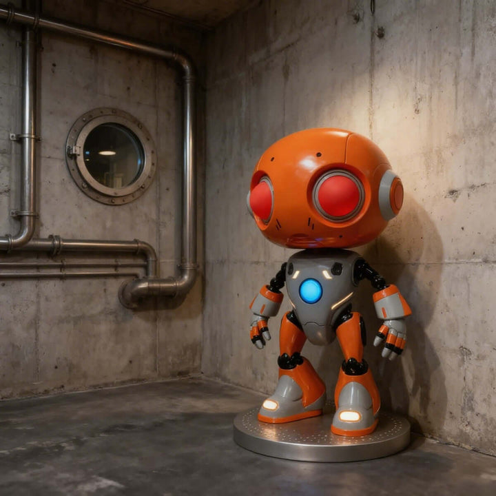 Toviko Sculpture Floor Lamp – Art Deco, Robot Sculpture Floor Lamp