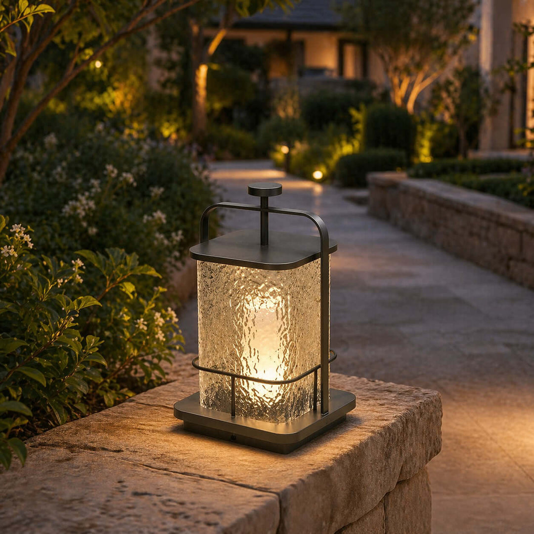Tovira Outdoor Garden Lamp - Outdoor Glass Landscape Light