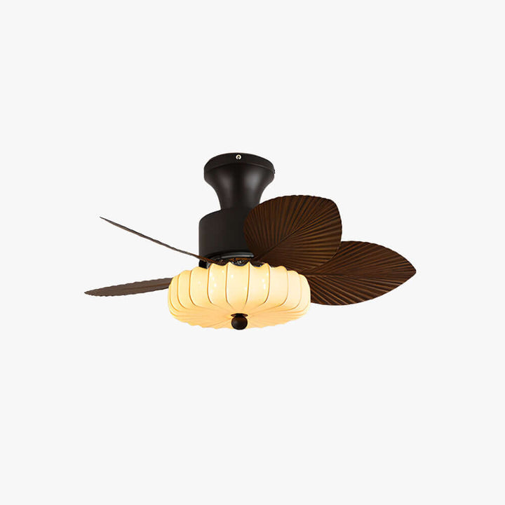 Trelm Ceiling Fan Light A | Fabric American Dining Room Fan