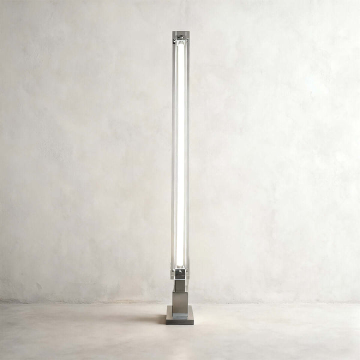 Trevia Floor Lamp – Modern Minimalist Glass Industrial Style