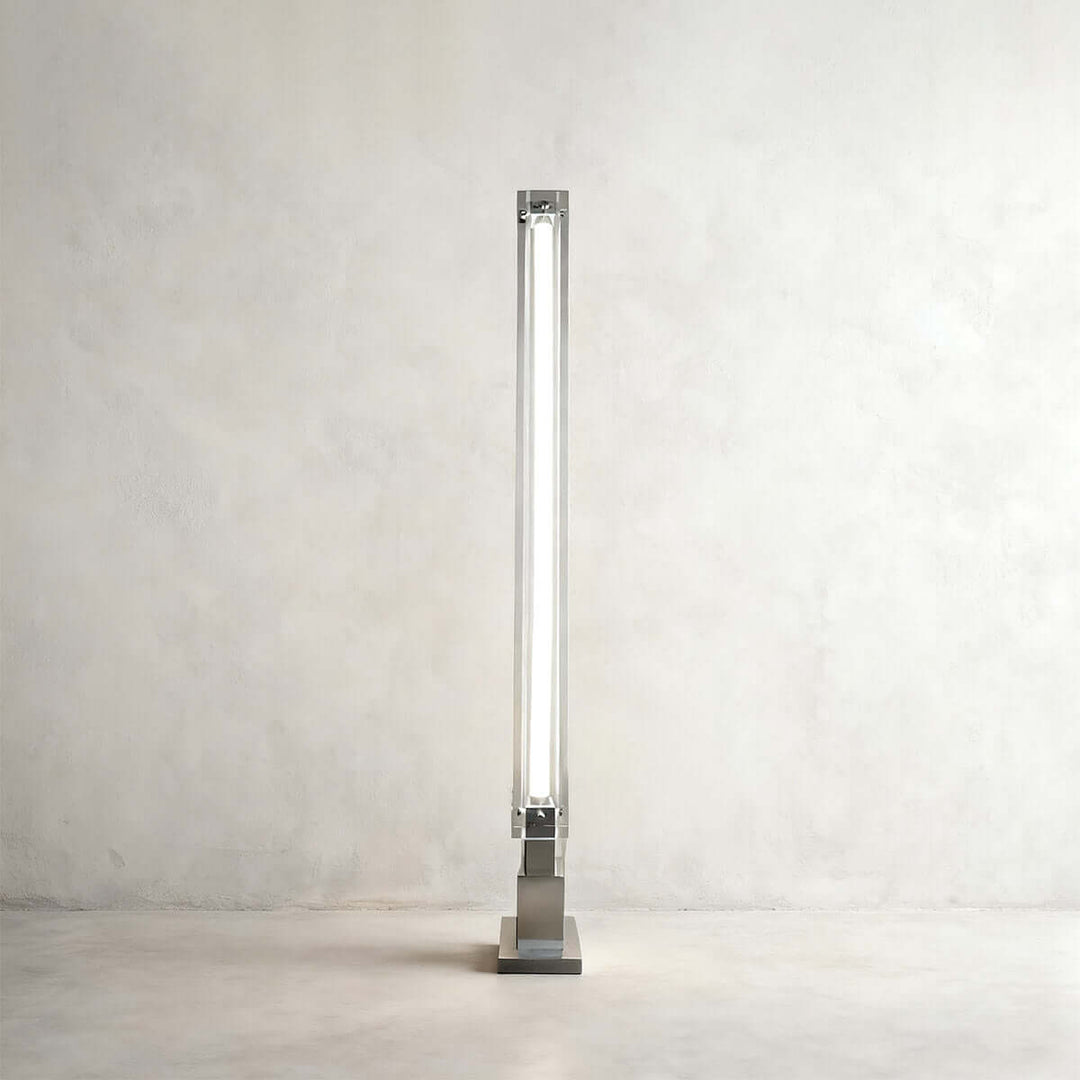 Trevia Floor Lamp – Modern Minimalist Glass Industrial Style