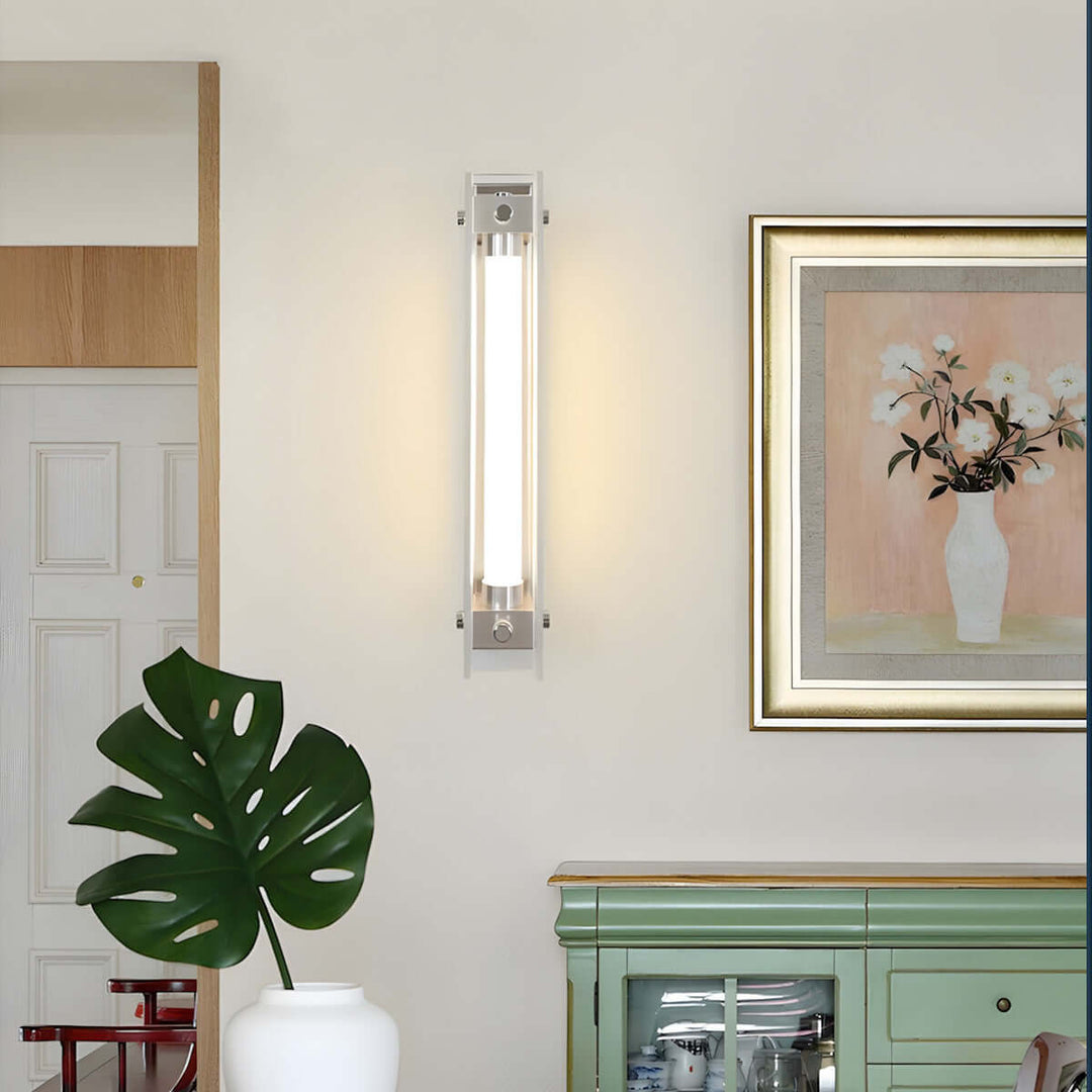 Trevia Wall Lamp | Minimalist Industrial Style Long Glass Lighting