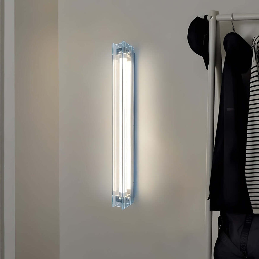 Trevia Wall Lamp | Minimalist Industrial Style Long Glass Lighting