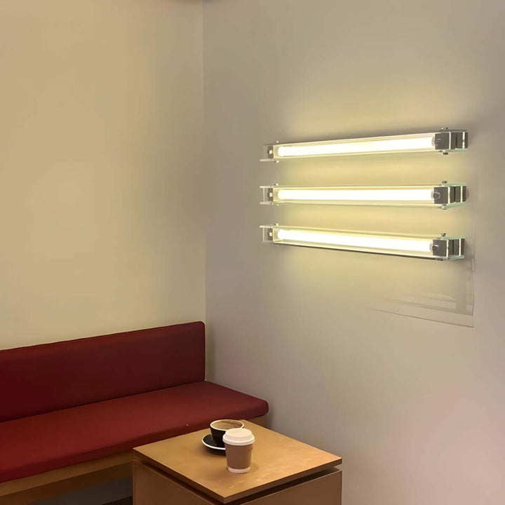 Trevia Wall Lamp | Minimalist Industrial Style Long Glass Lighting