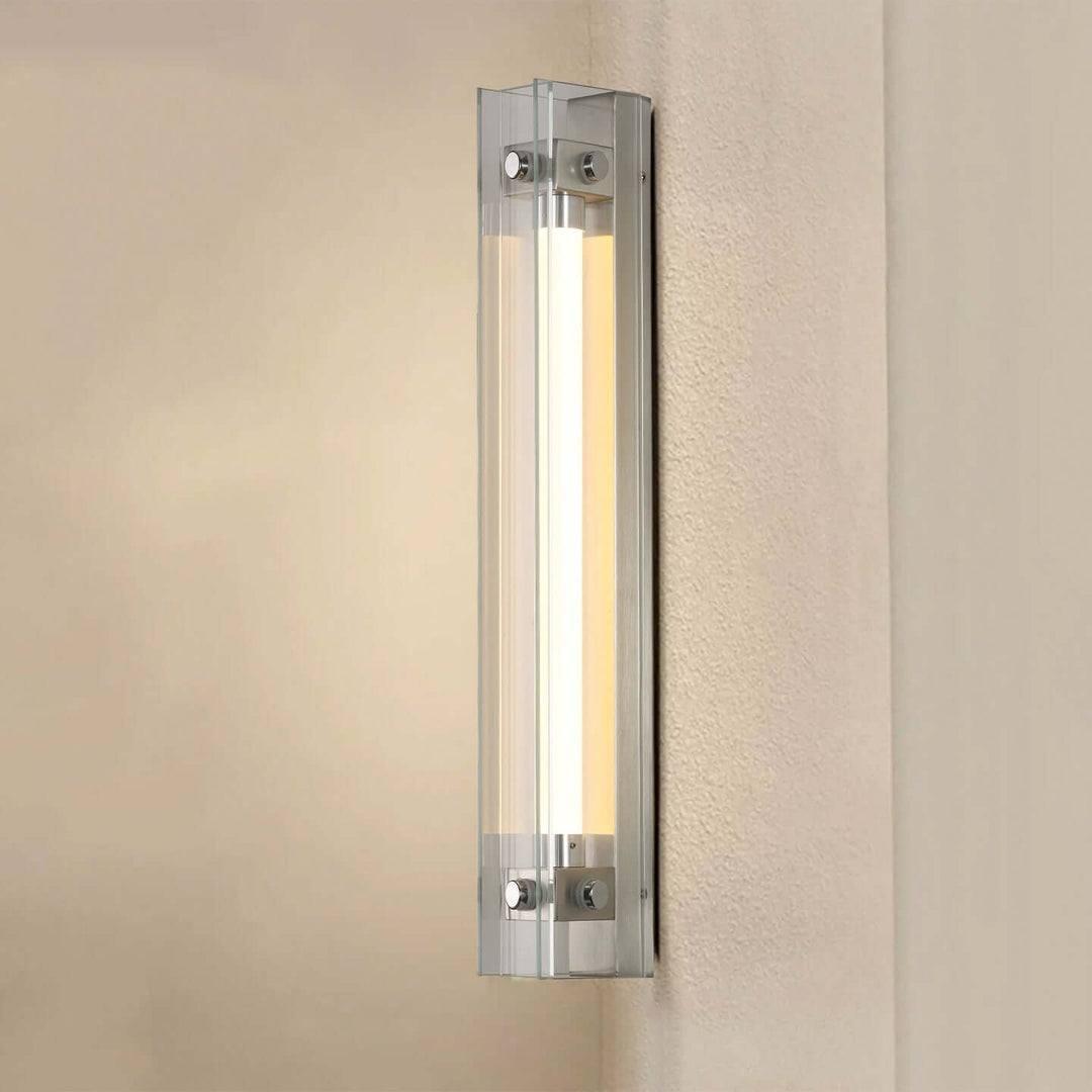 Trevia Wall Lamp | Minimalist Industrial Style Long Glass Lighting