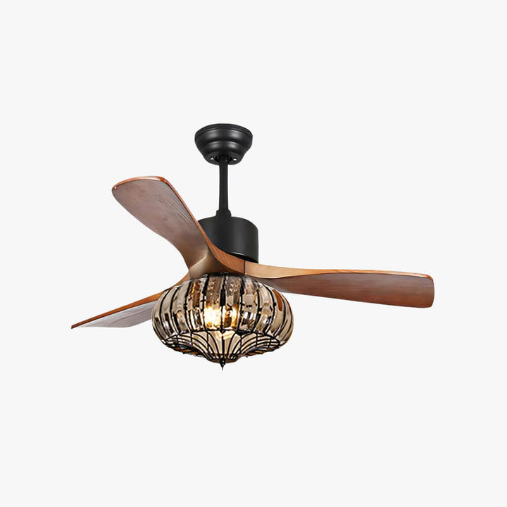 Trevin Ceiling Fan Light - Modern Wood Dining Room Light