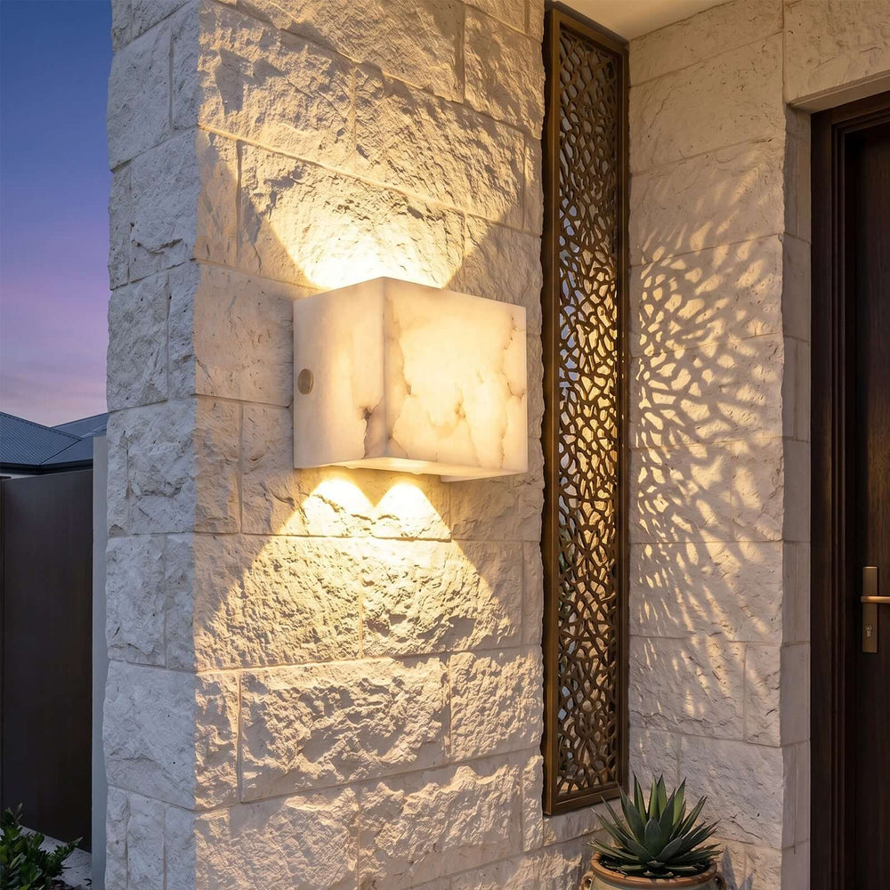 Trevora Wall Light - Minimalist Geometric Courtyard Lighting