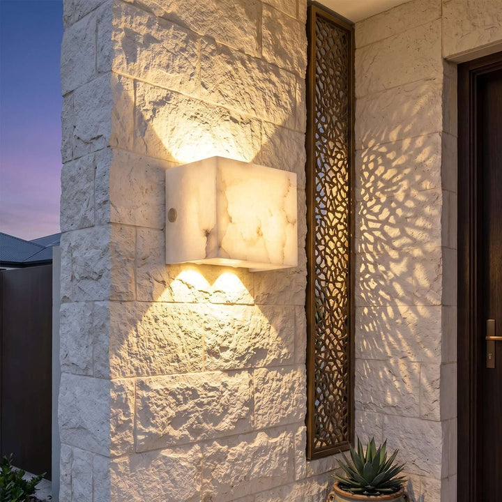 Trevora Wall Light - Minimalist Geometric Courtyard Lighting