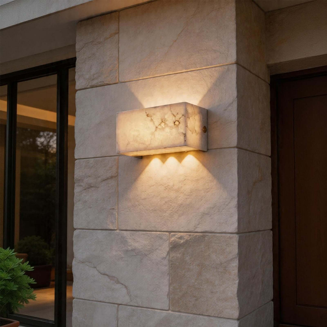 Trevora Wall Light - Minimalist Geometric Courtyard Lighting