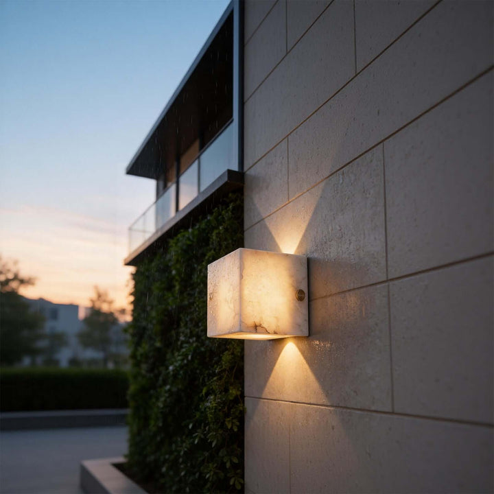 Trevora Wall Light - Minimalist Geometric Courtyard Lighting