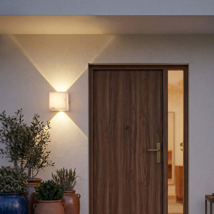 Trevora Wall Light - Minimalist Geometric Courtyard Lighting
