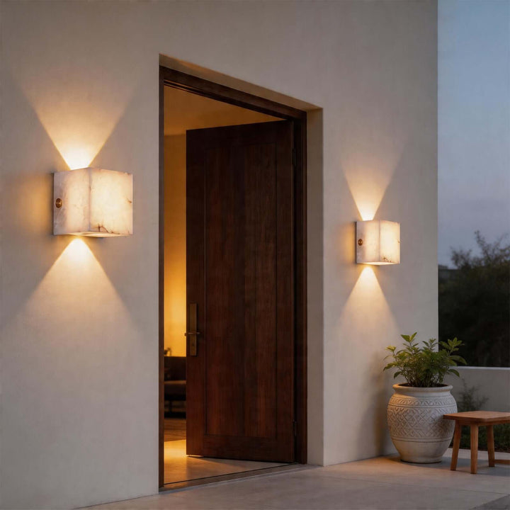 Trevora Wall Light - Minimalist Geometric Courtyard Lighting