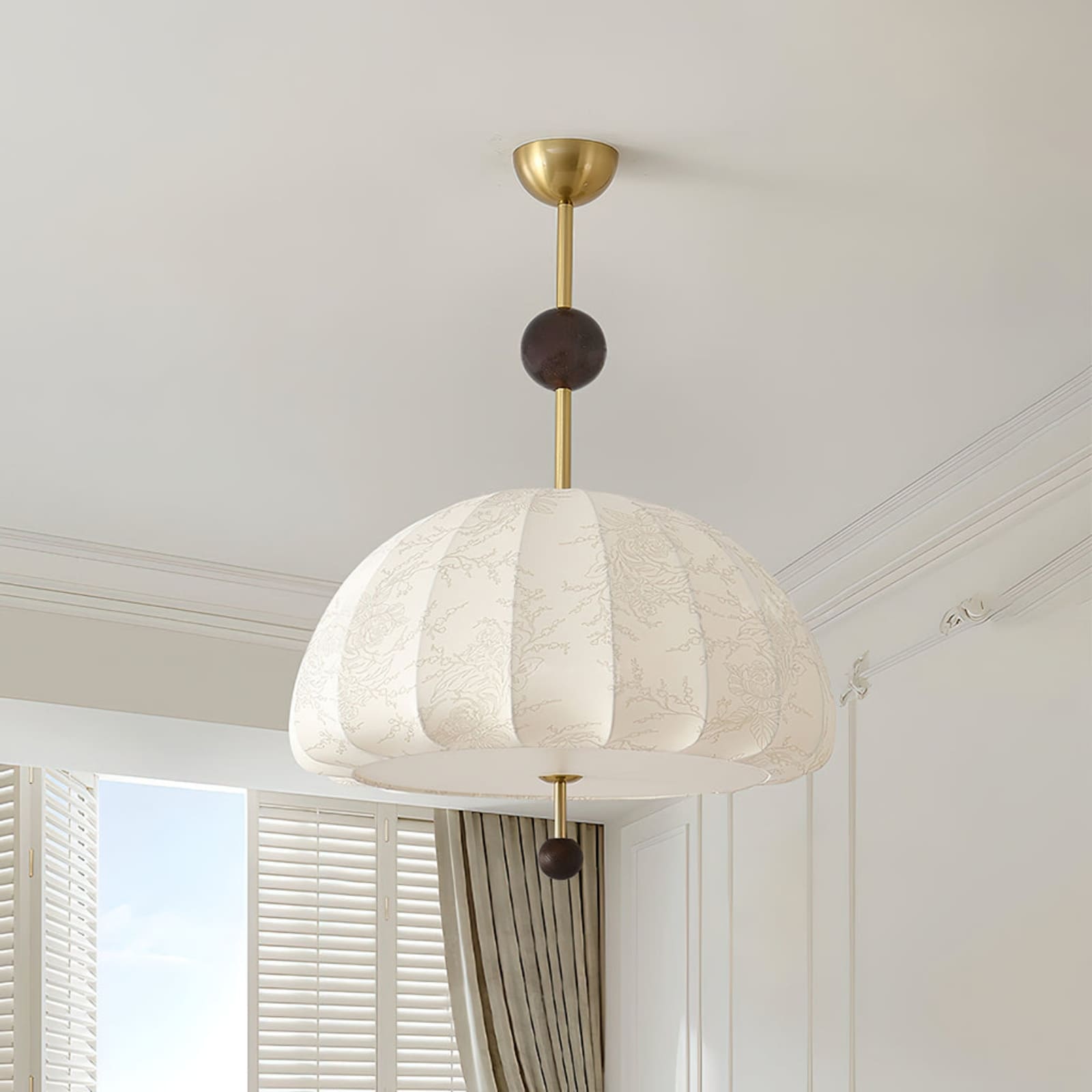 Trige Fabric Pendant Light