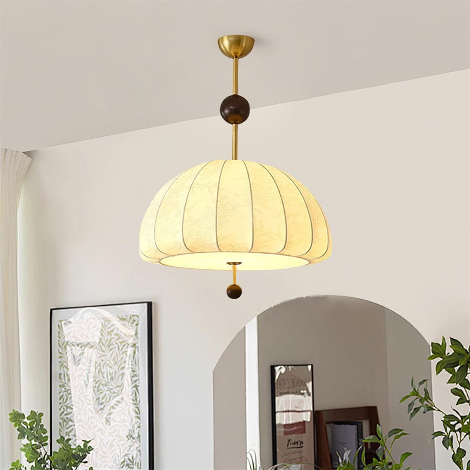 Trige Fabric Pendant Light