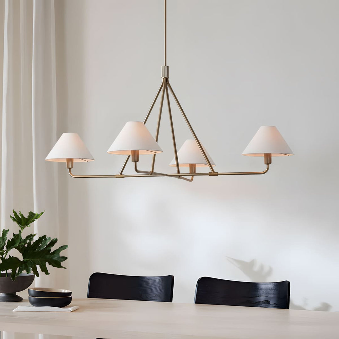 Trivonix Chandelier - Vintage French Minimalist Lighting