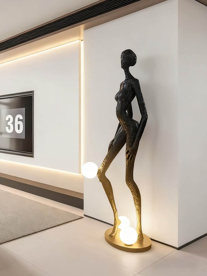 Tylrox Sculptural Floor Lamp – Art Deco Floor Lamp for Living Room