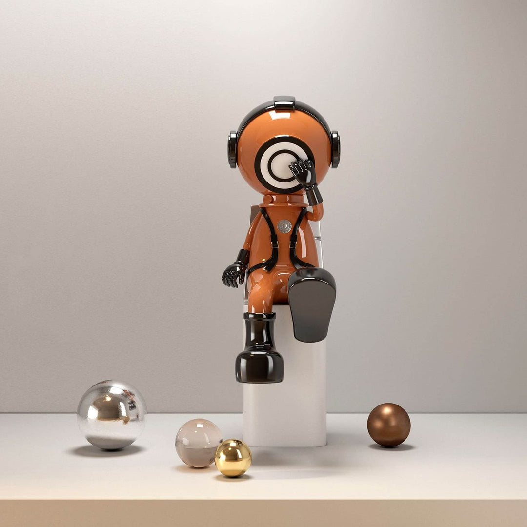 Tynova Art Deco Floor Lamp – Astronaut Sculpture for Living Room