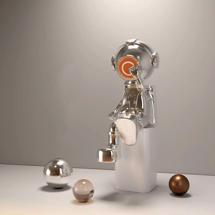 Tynova Art Deco Floor Lamp – Astronaut Sculpture for Living Room