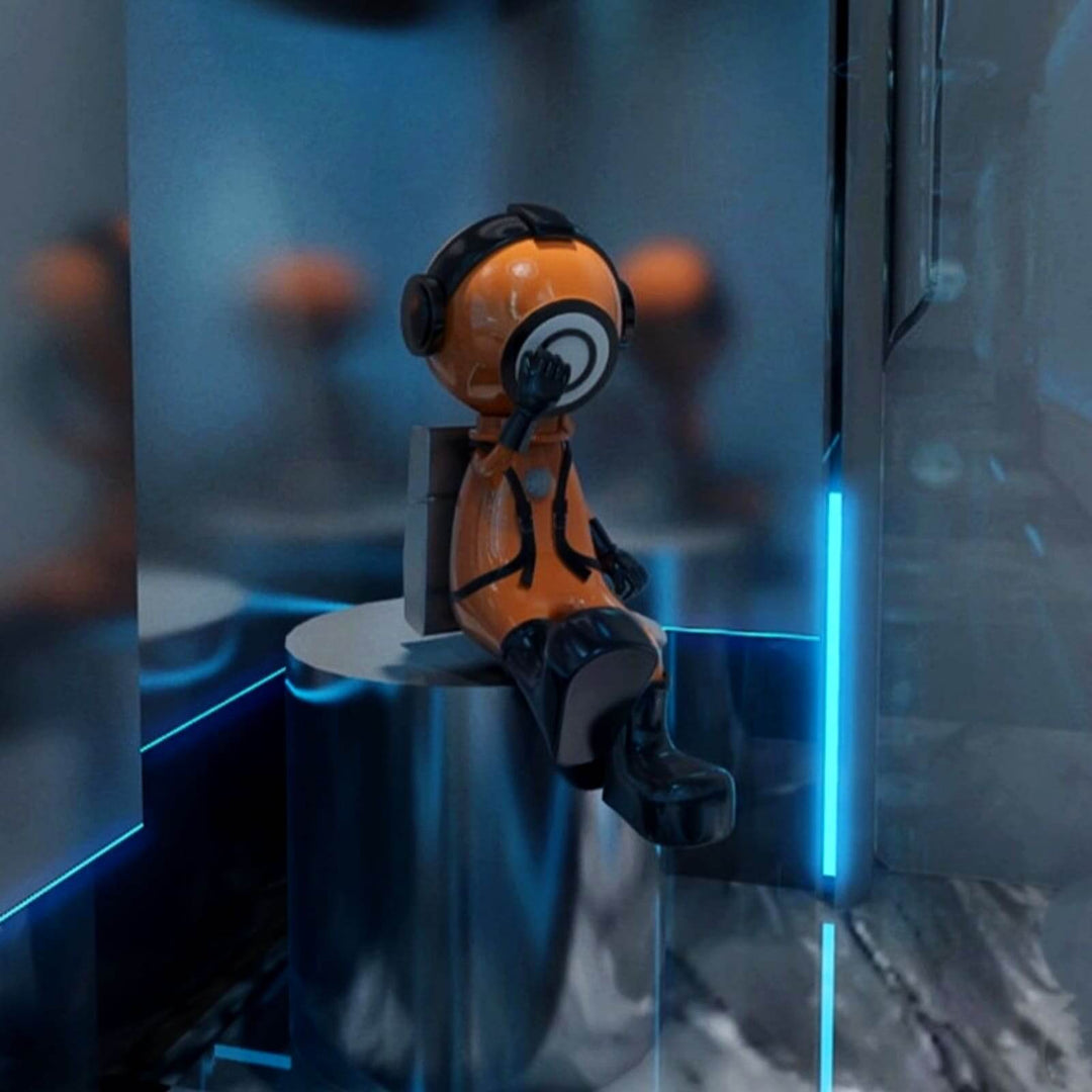 Tynova Art Deco Floor Lamp – Astronaut Sculpture for Living Room