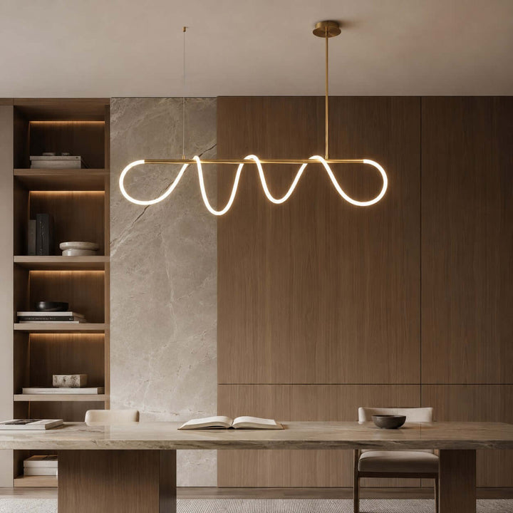 Valdis Linear Chandelier - Modern Creative Musical Line Light | Vinlighting