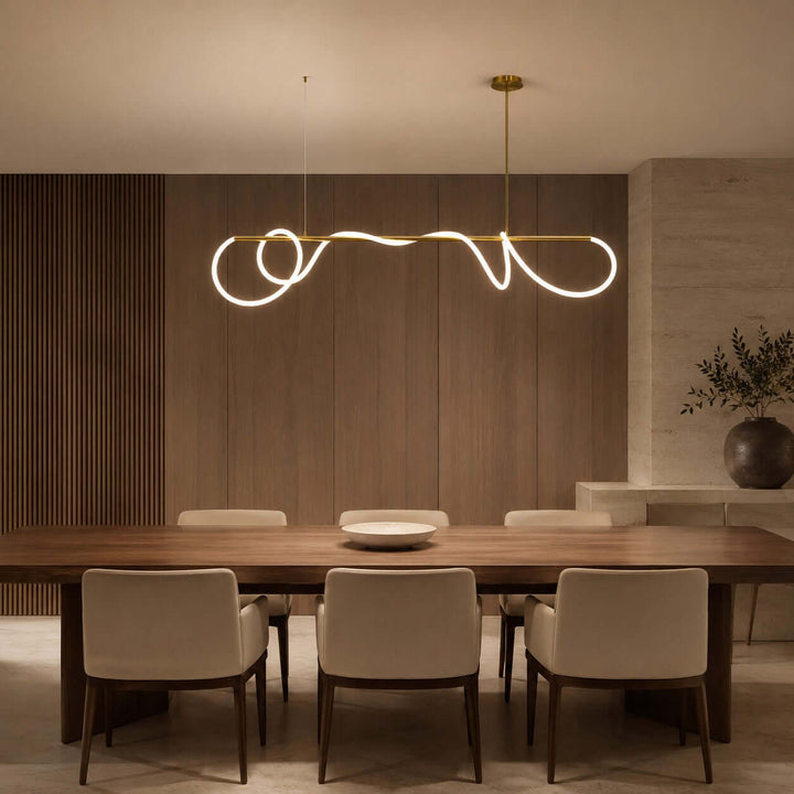Valdis Linear Chandelier - Modern Creative Musical Line Light | Vinlighting