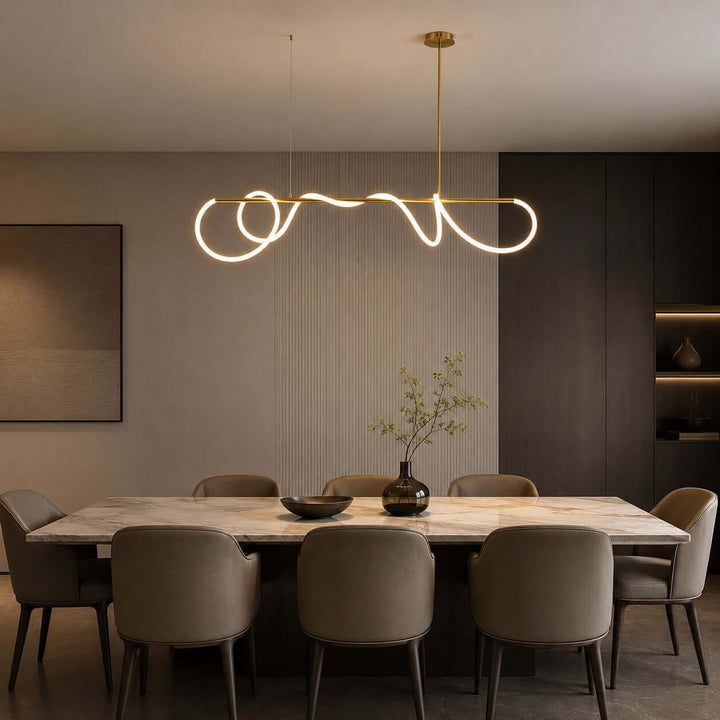 Valdis Linear Chandelier - Modern Creative Musical Line Light | Vinlighting