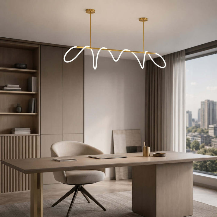 Valdis Linear Chandelier - Modern Creative Musical Line Light | Vinlighting