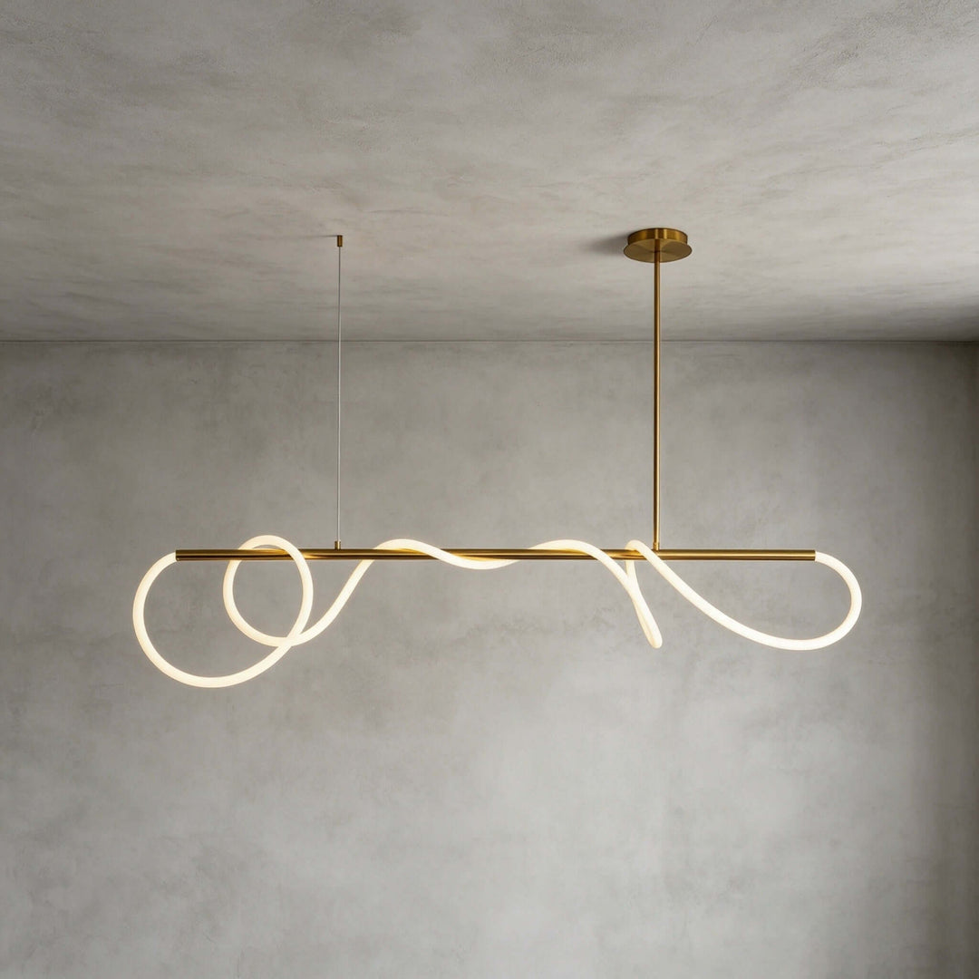 Valdis Linear Chandelier - Modern Creative Musical Line Light | Vinlighting