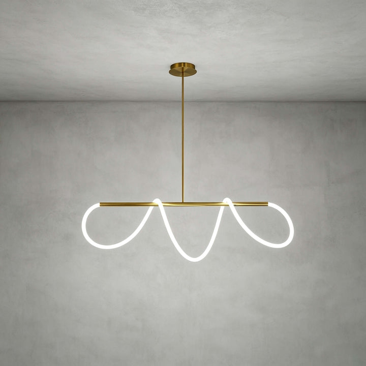 Valdis Linear Chandelier - Modern Creative Musical Line Light | Vinlighting