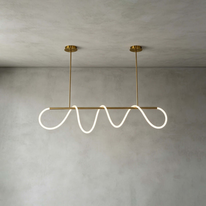 Valdis Linear Chandelier - Modern Creative Musical Line Light | Vinlighting