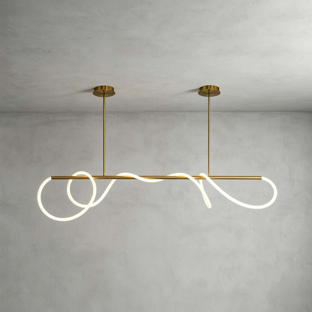 Valdis Linear Chandelier - Modern Creative Musical Line Light | Vinlighting