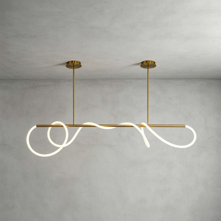 Valdis Linear Chandelier - Modern Creative Musical Line Light | Vinlighting