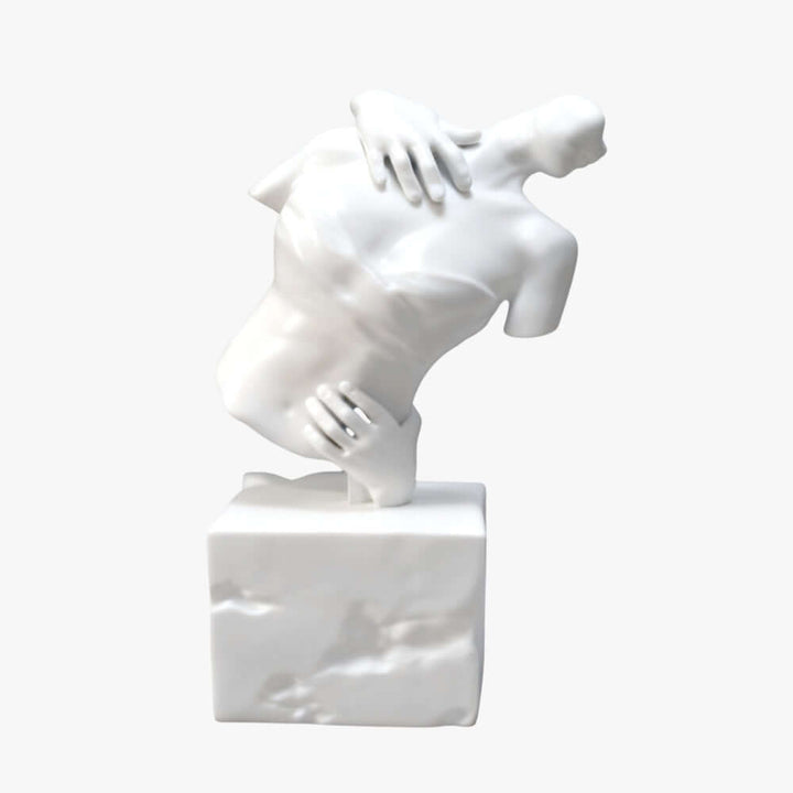 Valeno Sculpture – White Decorative Sculpture, Living Room Art Decor