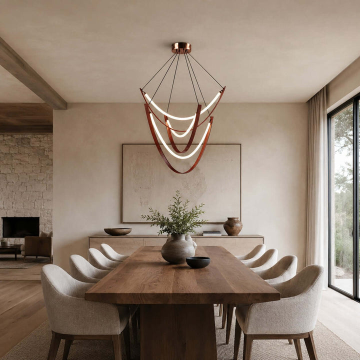 Valera Chandelier - Modern Creative Art Leather Ceiling Light | Vinlighting