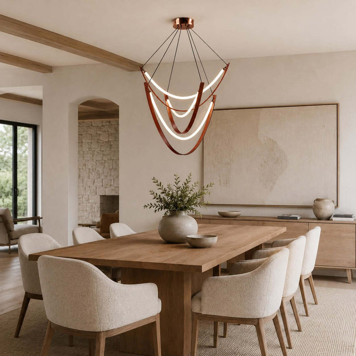 Valera Chandelier - Modern Creative Art Leather Ceiling Light | Vinlighting