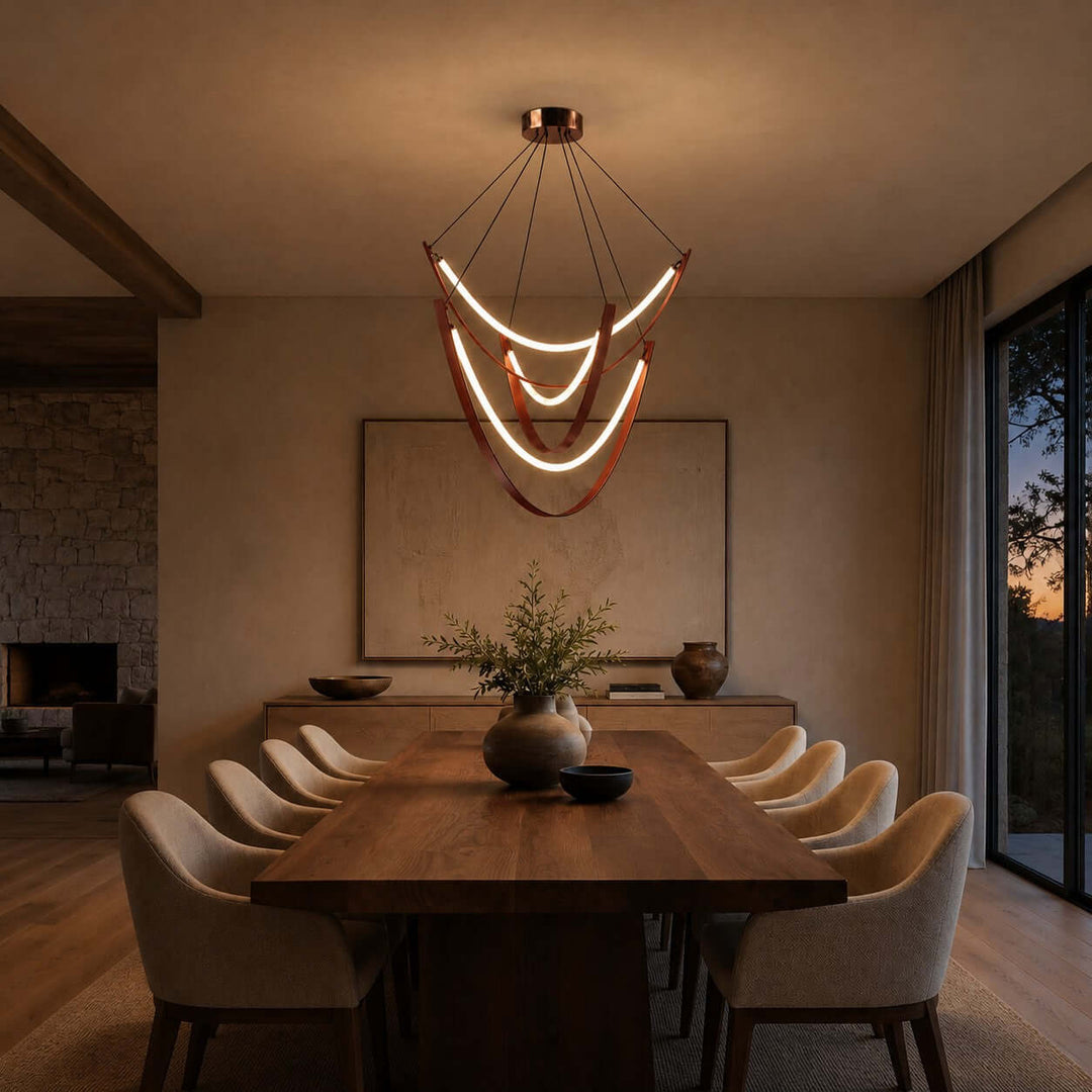 Valera Chandelier - Modern Creative Art Leather Ceiling Light | Vinlighting
