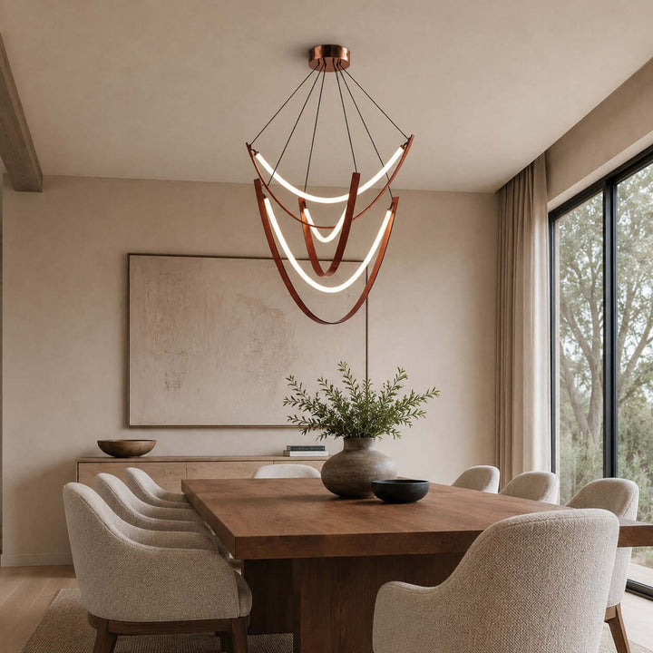 Valera Chandelier - Modern Creative Art Leather Ceiling Light | Vinlighting