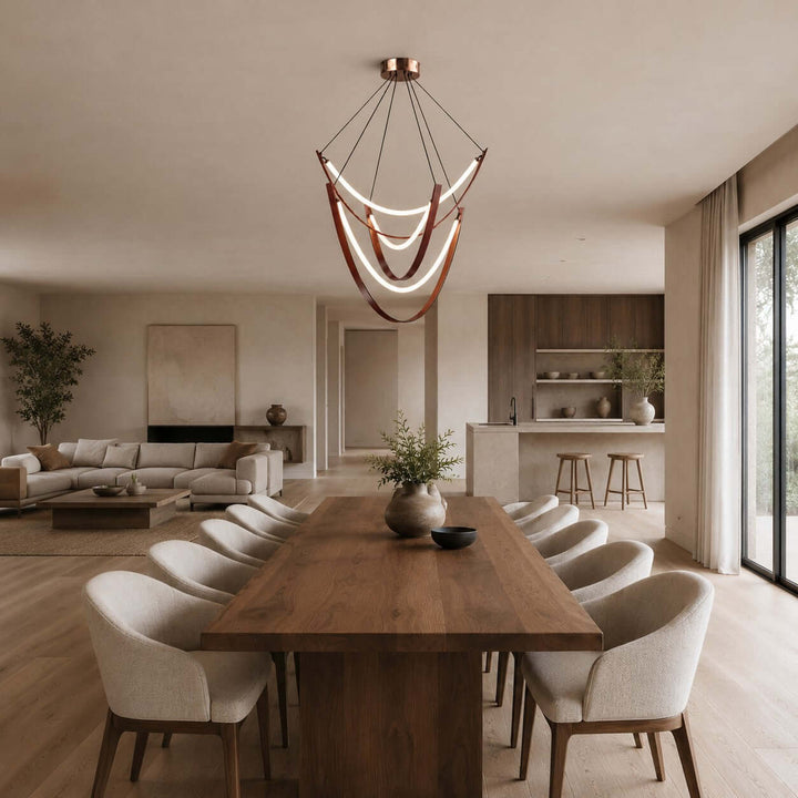 Valera Chandelier - Modern Creative Art Leather Ceiling Light | Vinlighting