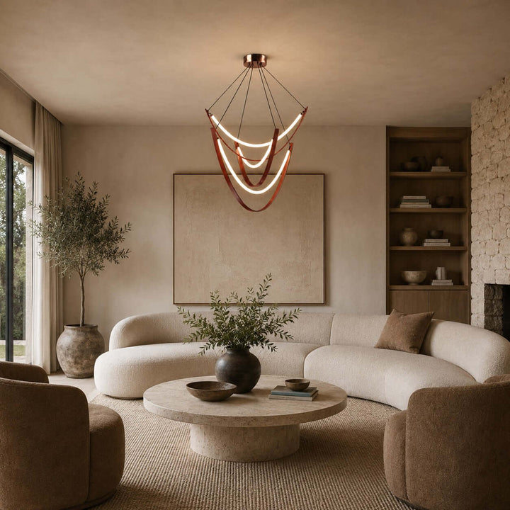 Valera Chandelier - Modern Creative Art Leather Ceiling Light | Vinlighting