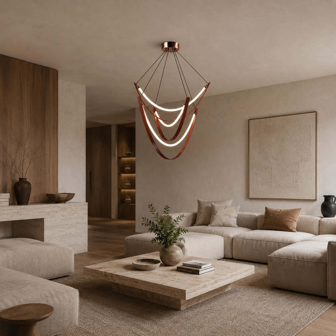 Valera Chandelier - Modern Creative Art Leather Ceiling Light | Vinlighting