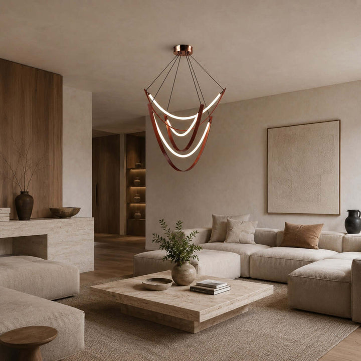 Valera Chandelier - Modern Creative Art Leather Ceiling Light | Vinlighting