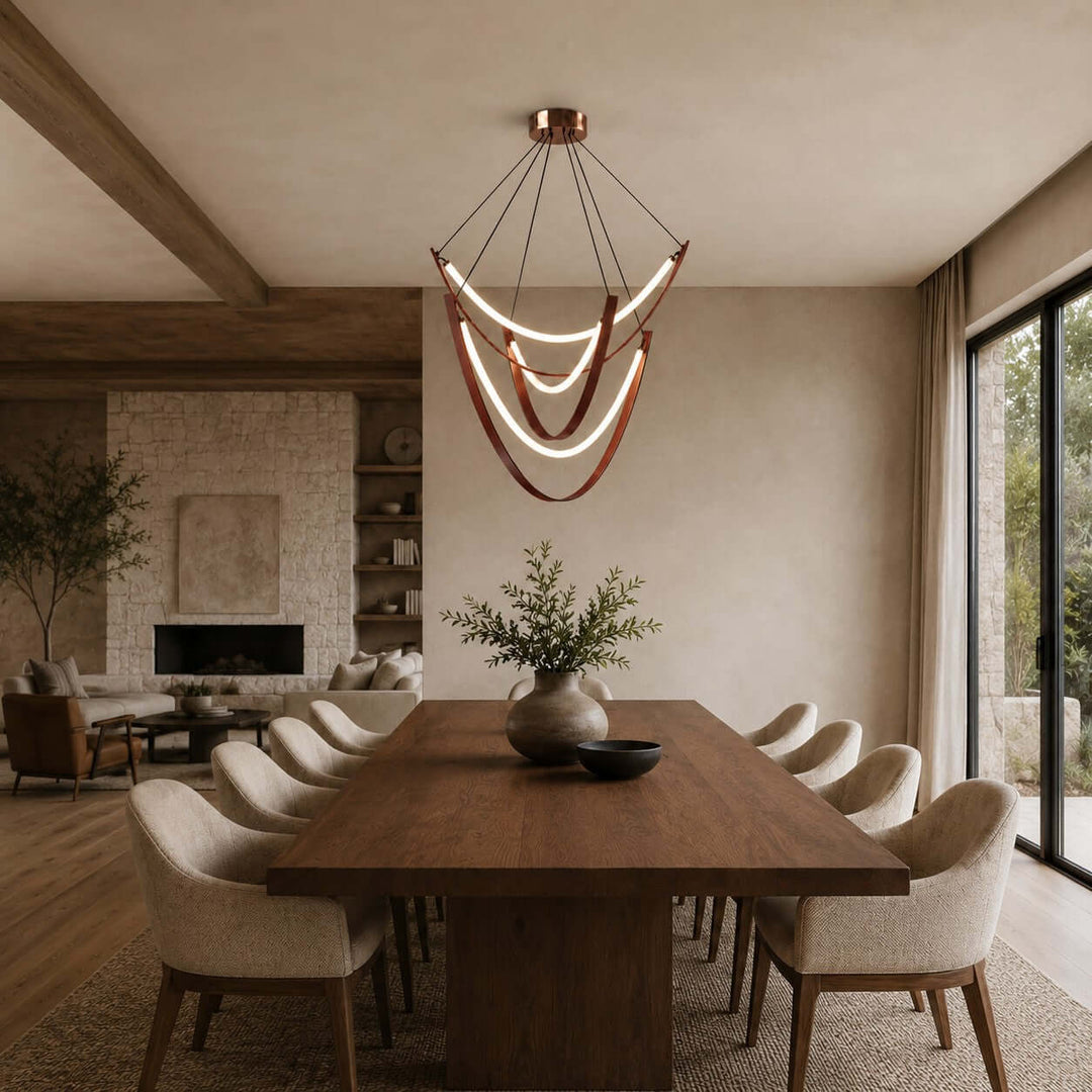 Valera Chandelier - Modern Creative Art Leather Ceiling Light | Vinlighting