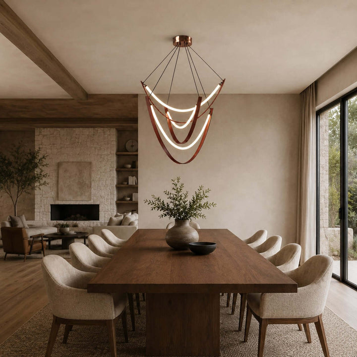 Valera Chandelier - Modern Creative Art Leather Ceiling Light | Vinlighting