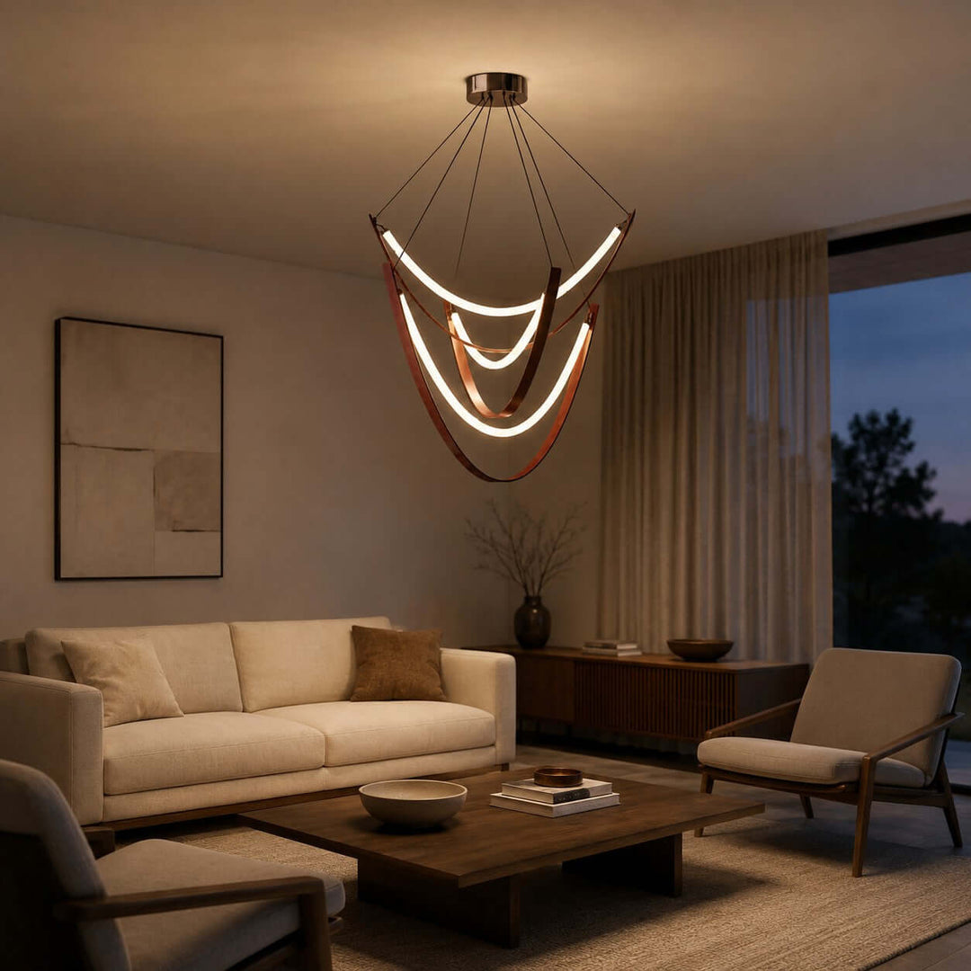 Valera Chandelier - Modern Creative Art Leather Ceiling Light | Vinlighting