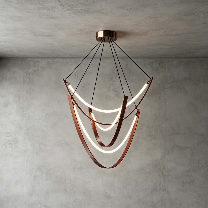 Valera Chandelier - Modern Creative Art Leather Ceiling Light | Vinlighting